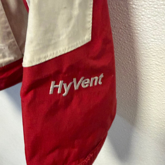 The North Face HyVent Ski Jacket Women's Size S Red 100% Nylon Full Zip no hood - Picture 7 of 16